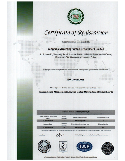 certificado ISO 14001